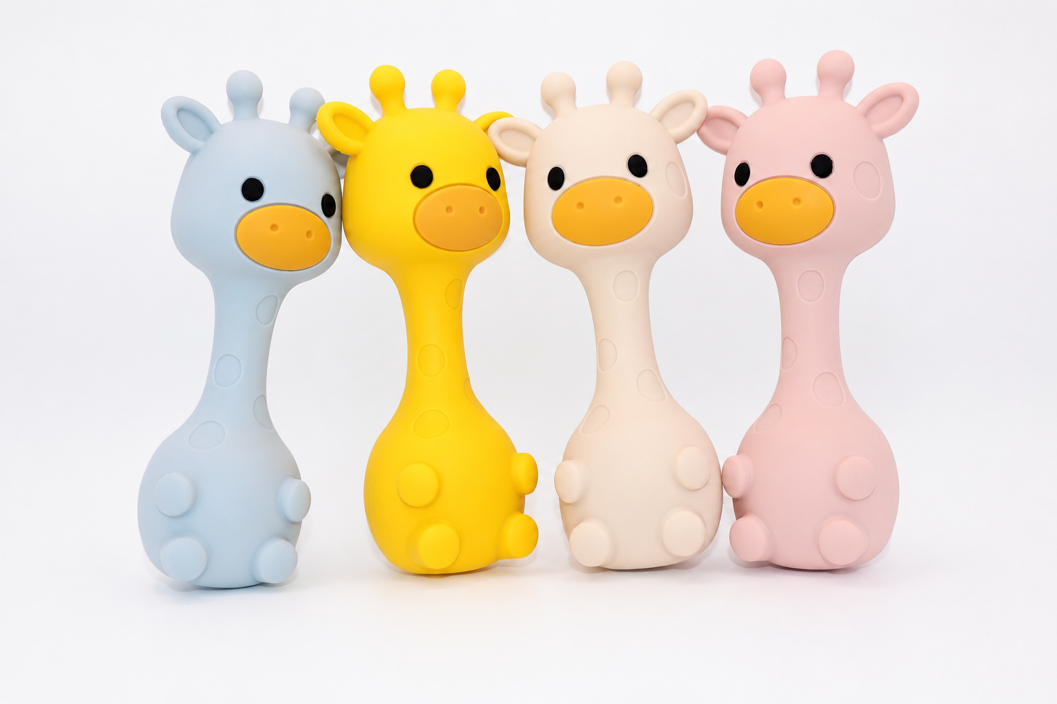 Giraffe Baby Teether Rattle™ | BPA-Free Silicone Teething Toy for Little Hands