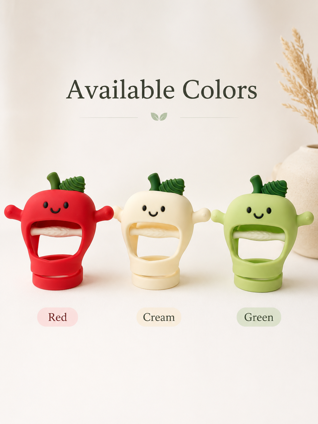 Apple Wrist Baby Teether™ | BPA-Free Food-Grade Silicone Anti-Drop Teething Glove