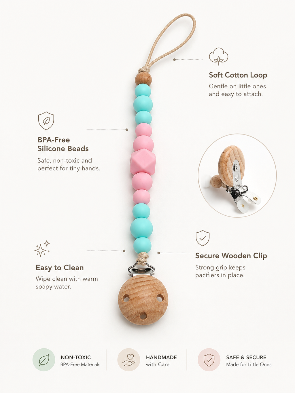 Pacifier Clip Bundle (Pack of 2)