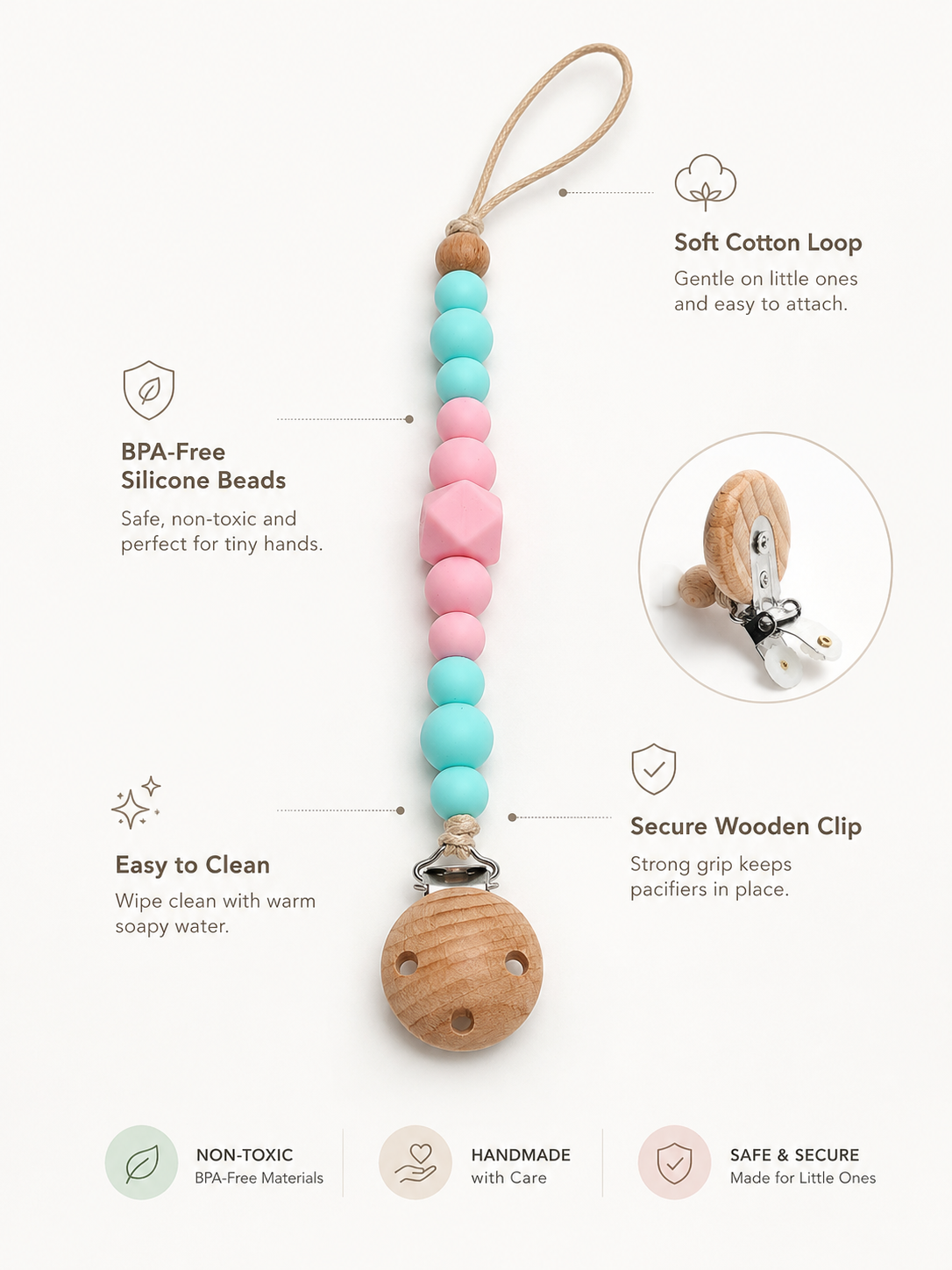 Pacifier Clip Bundle (Pack of 2)
