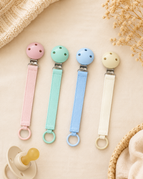 BPA-Free Silicone Pacifier Clip – Soft & Safe Baby Pacifier Holder