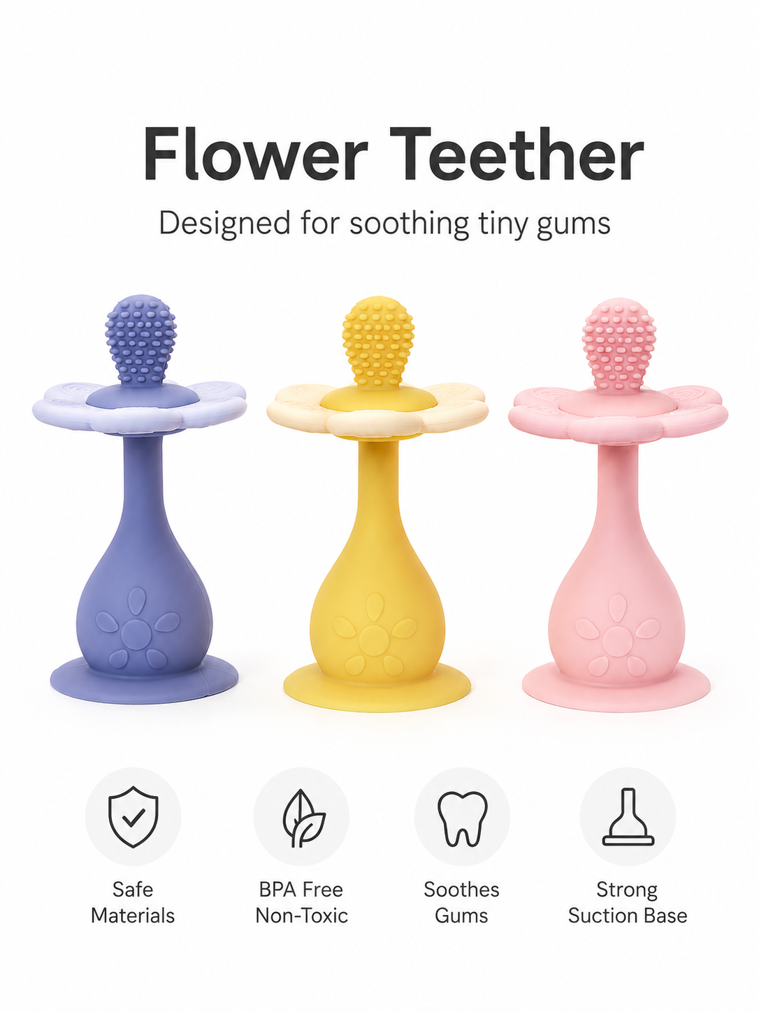 Flower Baby Teether Rattle™